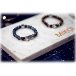 Mikol Marmi - Howlite Gemstone Marble Beaded Bracialet - Real Marble - Mikol Marmi Collection - Avvenice