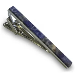 Mikol Marmi - Laguna Blue Gemstone Marble Tie Bar - Real Marble - Mikol Marmi Collection - Avvenice