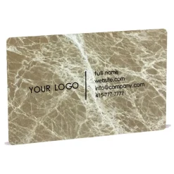 Mikol Marmi - Light Emperador Marble Business Cards - Real Marble - Desk Supplies - Mikol Marmi Collection - Avvenice