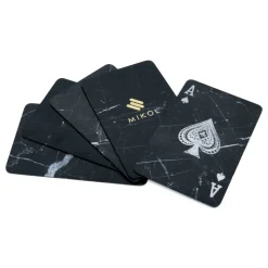 Mikol Marmi - Marble Poker Cards - 4 Aces - Mish Marquina Black Marble - Real Marble Poker Cards - Mikol Marmi Collection - Avvenice