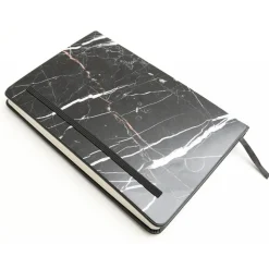 Mikol Marmi - Marquina Black Marble Notebook - Real Marble - Desk Supplies - Mikol Marmi Collection - Avvenice