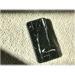 Mikol Marmi - Marquina Black Marble iPhone Case - iPhone X / XS - Real Marble - iPhone Cover - Apple - Mikol Marmi Collection - Avvenice