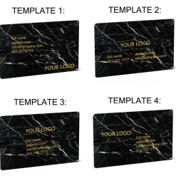 Mikol Marmi - Marquina Black Marble Business Cards - Real Marble - Desk Supplies - Mikol Marmi Collection - Avvenice
