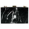 Mikol Marmi - Mish Nero Marquina Marble Clutch - Real Marble Clutch - Mikol Marmi Collection - Women's Bag - Avvenice