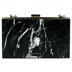 Mikol Marmi - Mish Nero Marquina Marble Clutch - Real Marble Clutch - Mikol Marmi Collection - Women's Bag - Avvenice