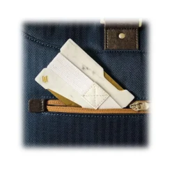 Mikol Marmi - Sahara Gold Gemstone Marble Minimalist Wallet - Credit Cards Holder - Real Marble - Mikol Marmi Collection - Avvenice