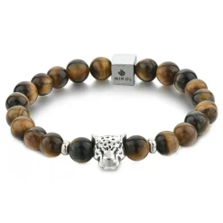 Mikol Marmi - Tiger Eye Gemstone Marble Beaded Bracialet - Real Marble - Mikol Marmi Collection - Avvenice