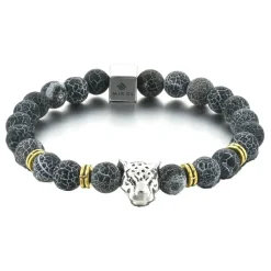 Mikol Marmi - Weathered Gemstone Marble Beaded Bracialet - Real Marble - Mikol Marmi Collection - Avvenice