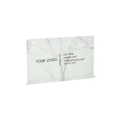 Mikol Marmi - White Carrara Marble Business Cards - Real Marble - Desk Supplies - Mikol Marmi Collection - Avvenice