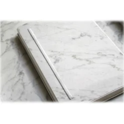 Mikol Marmi - White Carrara Marble Notebook - Real Marble - Desk Supplies - Mikol Marmi Collection - Avvenice