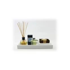 Mikol Marmi - White Wooden Trays - Medium - Real Marble - Living - Mikol Marmi Collection - Avvenice