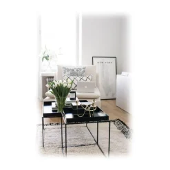 Mikol Marmi - White Wooden Trays - Medium - Real Marble - Living - Mikol Marmi Collection - Avvenice