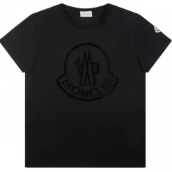 Moncler - Black Logo Print T-Shirt - Moncler Exclusive Luxury Collection - Avvenice