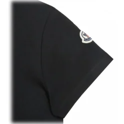 Moncler - Black Logo Print T-Shirt - Moncler Exclusive Luxury Collection - Avvenice