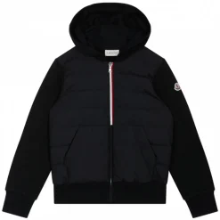 Moncler - Lightly Padded Dark Blue Cardigan - Moncler Exclusive Luxury Collection - Avvenice