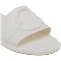 Moncler - Moncler White Mon Slides - Moncler Exclusive Luxury Collection - Avvenice