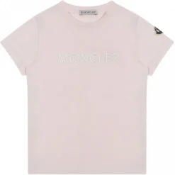 Moncler - Stretch Jersey Pink T-Shirt - Moncler Exclusive Luxury Collection - Avvenice