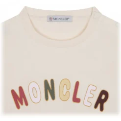 Moncler - White Logo Print T-Shirt - Moncler Exclusive Luxury Collection - Avvenice