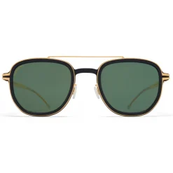 Mykita - Alder - Mykita Mylon - Black Gold Green - Metal Collection - Sunglasses - Mykita Eyewear - Avvenice