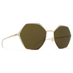 Mykita - Alessia - Decades - Champagne Gold Green - Metal Collection - Sunglasses - Mykita Eyewear - Avvenice