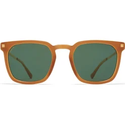 Mykita - Borga - Lite - Dark Brown Gold Green - Acetate Collection - Sunglasses - Mykita Eyewear - Avvenice