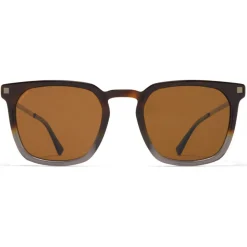 Mykita - Borga - Lite - Shiny Graphite Amber Brown - Acetate Collection - Sunglasses - Mykita Eyewear - Avvenice