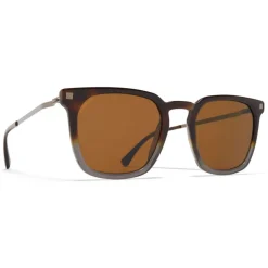 Mykita - Borga - Lite - Shiny Graphite Amber Brown - Acetate Collection - Sunglasses - Mykita Eyewear - Avvenice