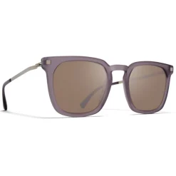 Mykita - Borga - Lite - Smoke Matte Silver Brown - Acetate Collection - Sunglasses - Mykita Eyewear - Avvenice