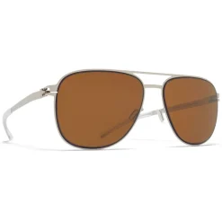 Mykita - Caleb - NO1 - Silver Amber Brown - Metal Collection - Sunglasses - Mykita Eyewear - Avvenice