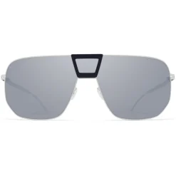 Mykita - Cayenne - Mykita Mylon - Black Shiny Silver - Mylon Collection - Sunglasses - Mykita Eyewear - Avvenice