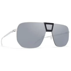 Mykita - Cayenne - Mykita Mylon - Black Shiny Silver - Mylon Collection - Sunglasses - Mykita Eyewear - Avvenice