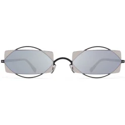 Mykita - Charlotte - Mykita & Damir Doma - Black Silver - Metal Collection - Sunglasses - Mykita Eyewear - Avvenice