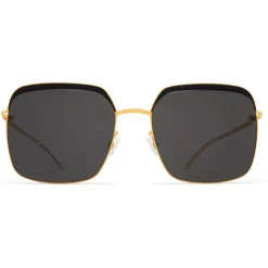 Mykita - Dalia - Decades - Gold Black Dark Grey - Metal Collection - Sunglasses - Mykita Eyewear - Avvenice