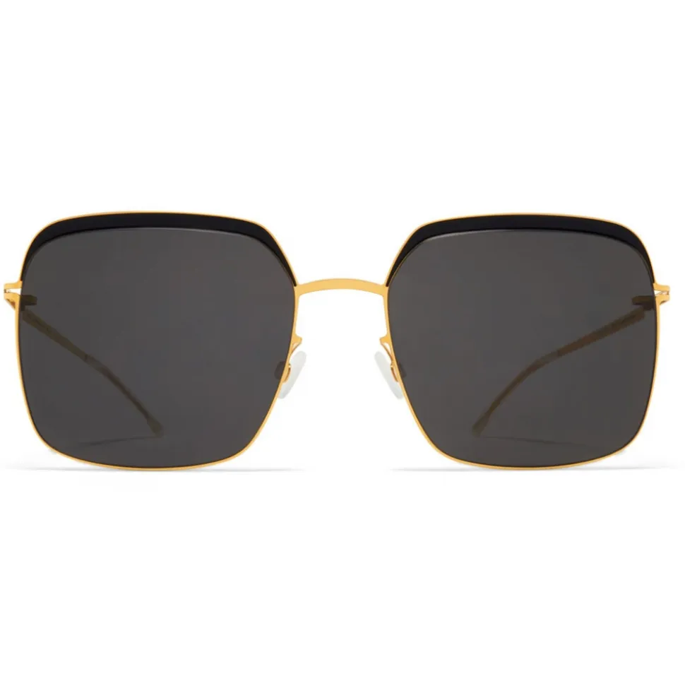 Mykita - Dalia - Decades - Gold Black Dark Grey - Metal Collection - Sunglasses - Mykita Eyewear - Avvenice