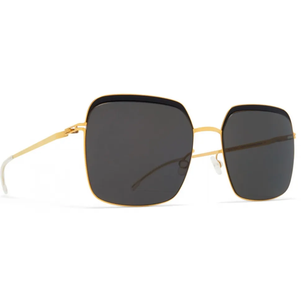 Mykita - Dalia - Decades - Gold Black Dark Grey - Metal Collection - Sunglasses - Mykita Eyewear - Avvenice
