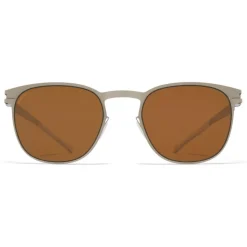 Mykita - Easton - NO1 - Silver Amber Brown - Metal Collection - Sunglasses - Mykita Eyewear - Avvenice