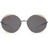 Mykita - Elisa - Decades - Gold Black Dark Grey - Metal Collection - Sunglasses - Mykita Eyewear - Avvenice
