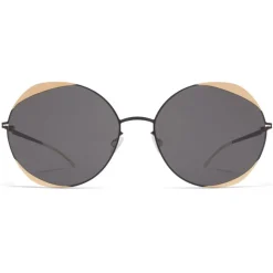 Mykita - Elisa - Decades - Gold Black Dark Grey - Metal Collection - Sunglasses - Mykita Eyewear - Avvenice