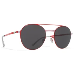 Mykita - Eri - Lite - Rusty Red Dark Grey - Metal Collection - Sunglasses - Mykita Eyewear - Avvenice