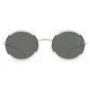 Mykita - Giselle - Oval Metal Sunglasses - Silver Black - New Collection - Mykita Eyewear - Avvenice
