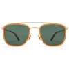 Mykita - Hanno - Lite - Gold Dark Amber Green - Metal Collection - Sunglasses - Mykita Eyewear - Avvenice