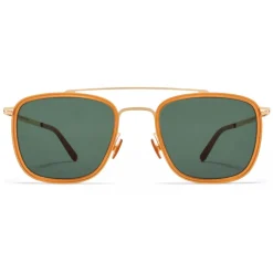 Mykita - Hanno - Lite - Gold Dark Amber Green - Metal Collection - Sunglasses - Mykita Eyewear - Avvenice