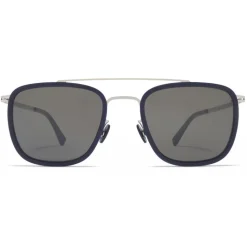 Mykita - Hanno - Lite - Silver Dark Blue Black - Metal Collection - Sunglasses - Mykita Eyewear - Avvenice