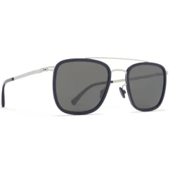 Mykita - Hanno - Lite - Silver Dark Blue Black - Metal Collection - Sunglasses - Mykita Eyewear - Avvenice