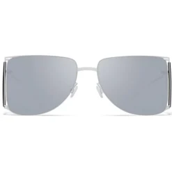 Mykita - HL002 - Mykita & Helmut Lang - White Silver - Metal Collection - Sunglasses - Mykita Eyewear - Avvenice