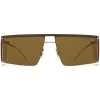Mykita - HL001 - Mykita & Helmut Lang - Green Yellow Brown - Metal Collection - Sunglasses - Mykita Eyewear - Avvenice