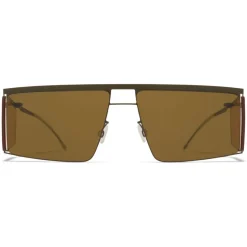 Mykita - HL001 - Mykita & Helmut Lang - Green Yellow Brown - Metal Collection - Sunglasses - Mykita Eyewear - Avvenice