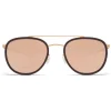 Mykita - Hops - Mykita Mylon - Ebony Brown Champagne Gold - Metal Collection - Sunglasses - Mykita Eyewear - Avvenice