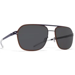 Mykita - Ian - NO1 - Indigo Orange Grey - Metal Collection - Sunglasses - Mykita Eyewear - Avvenice