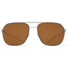 Mykita - Ian - NO1 - Silver Amber Brown - Metal Collection - Sunglasses - Mykita Eyewear - Avvenice